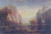 Albert Bierstadt Lake in the Yosemite Valley Norge oil painting reproduction